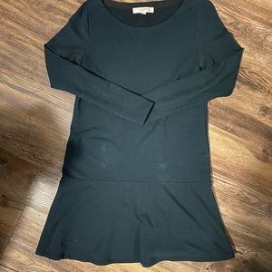 LOFT BLACK LONG SLEEVE DRESS